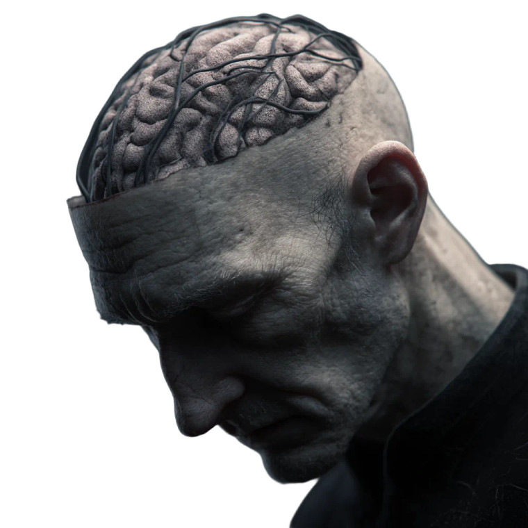 Grimdark Sad Man Vinyl Car Decal Sticker – Waterproof & UV-Resistant 3.4133333333333336"