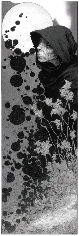 Sinister Witch Art Vinyl Car Decal Sticker – Waterproof & UV-Resistant 6.346666666666667"