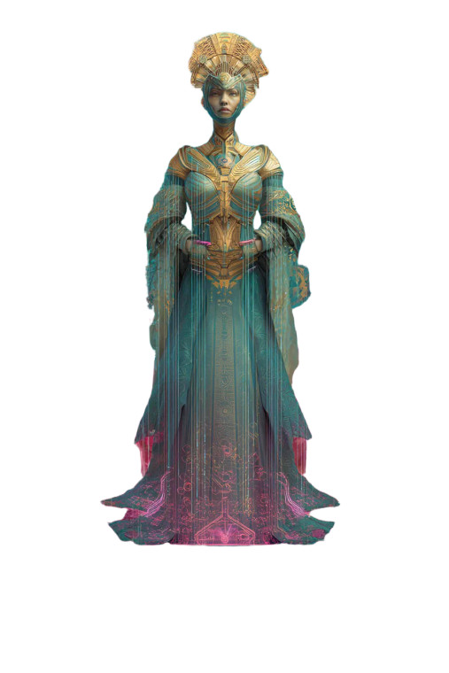 Cyberpunk Empress Tarot V3 Vinyl Car Decal Sticker – Waterproof & UV-Resistant 4.4