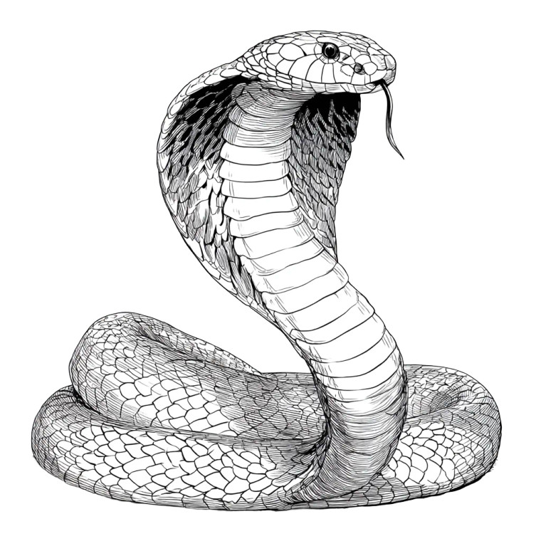 Realistic Cobra Vinyl Car Decal Sticker – Waterproof & UV-Resistant 3.4133333333333336"