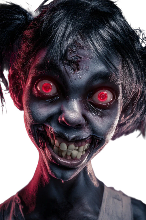 Cartoonish Zombie Vinyl Car Decal Sticker – Waterproof & UV-Resistant 8.96"
