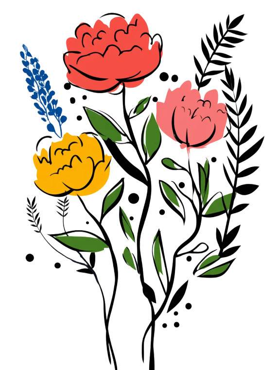 Pink Wildflower Peonies Vinyl Car Decal Sticker – Waterproof & UV-Resistant 4.1066666666666665"