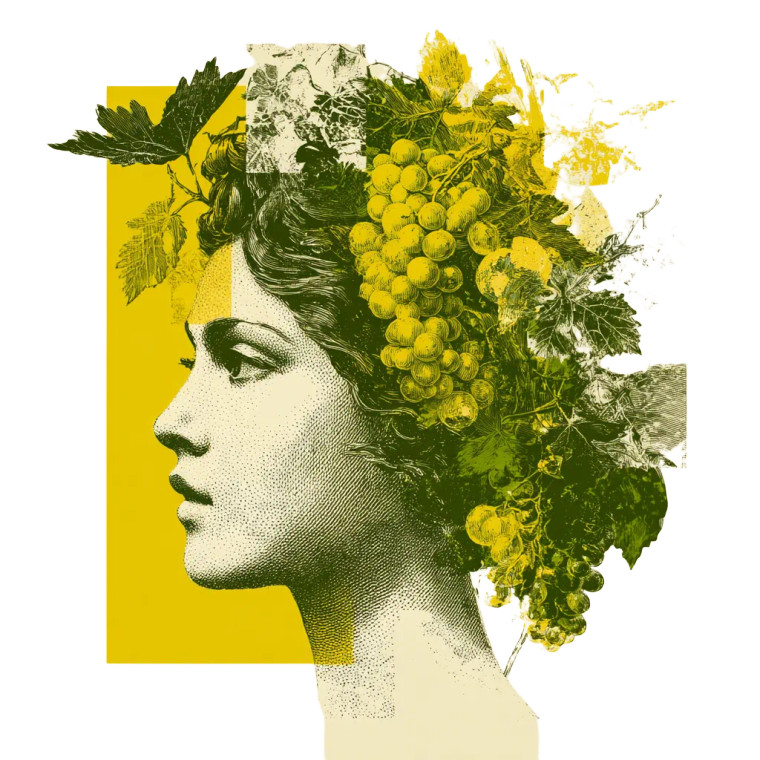 Goddess Grape Profile Vinyl Car Decal Sticker – Waterproof & UV-Resistant 6.826666666666667"