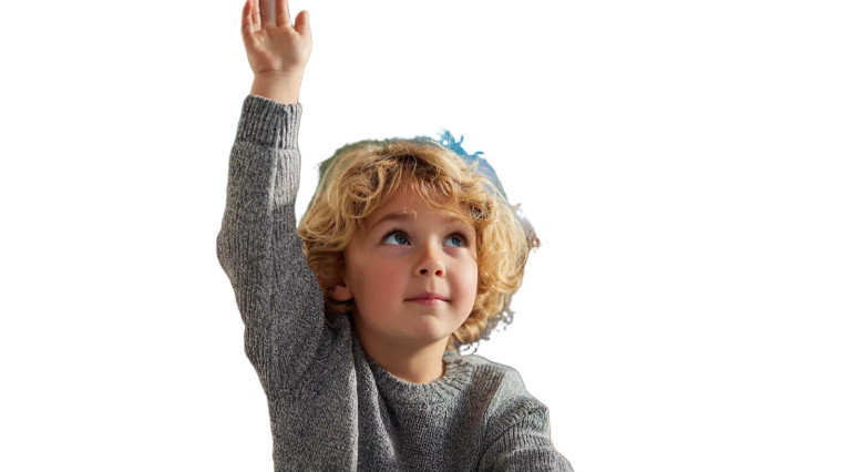 Excited Young Student V2 Vinyl Car Decal Sticker – Waterproof & UV-Resistant 2.72"