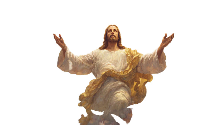 Jesus Christ Illustration Vinyl Car Decal Sticker – Waterproof & UV-Resistant 2.72"