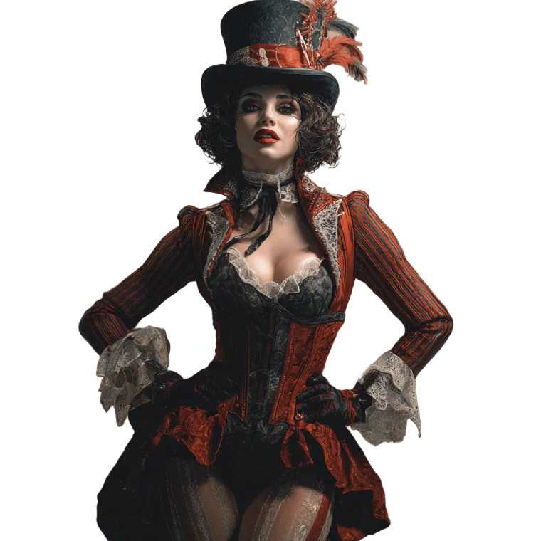 Creepy Carnival Ringmaster Vinyl Car Decal Sticker – Waterproof & UV-Resistant 3.4133333333333336"