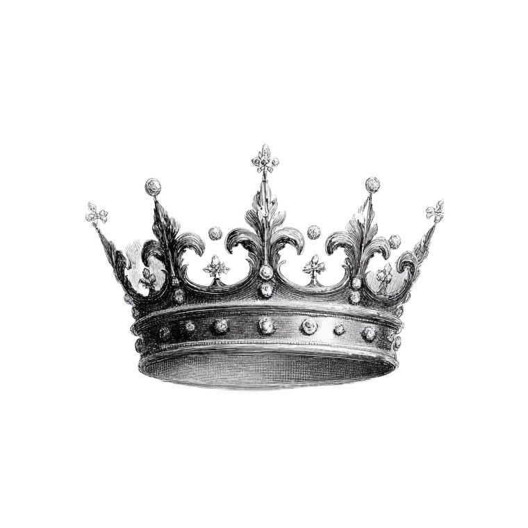 King Crown Vinyl Car Decal Sticker – Waterproof & UV-Resistant 6.826666666666667"