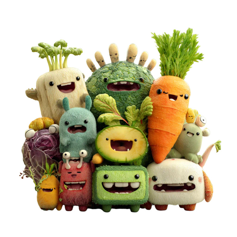 Cute Vegetable Aliens Vinyl Car Decal Sticker – Waterproof & UV-Resistant 3.4133333333333336" Cute Vegetable Aliens Vinyl Car Decal Sticker – Waterproof & UV-Resistant 3.4133333333333336"