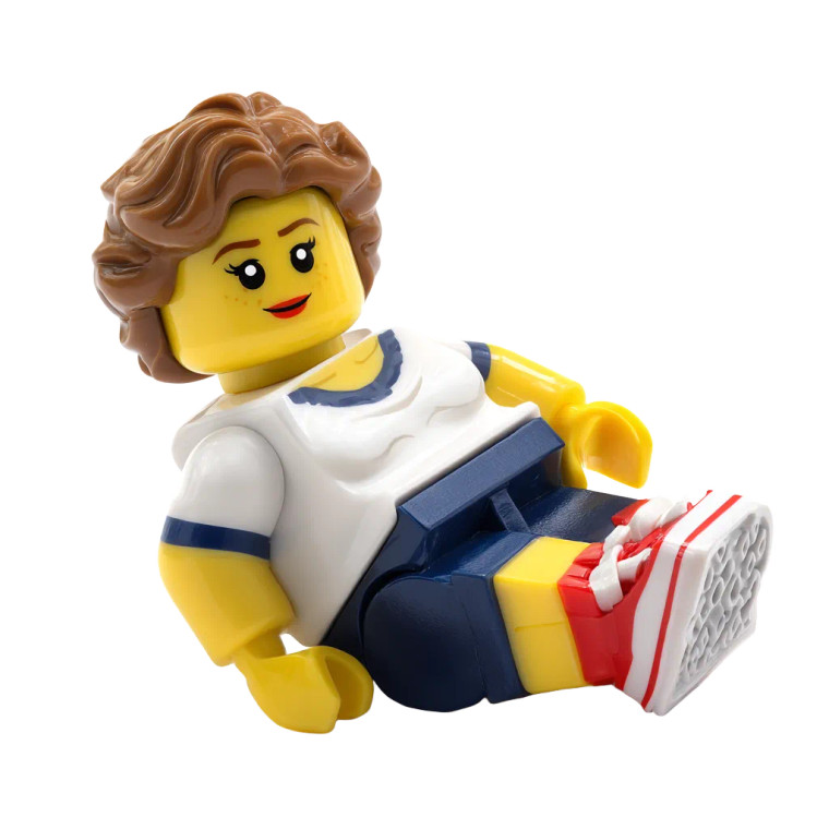 Fat Lego Woman Vinyl Car Decal Sticker – Waterproof & UV-Resistant 3.4133333333333336"