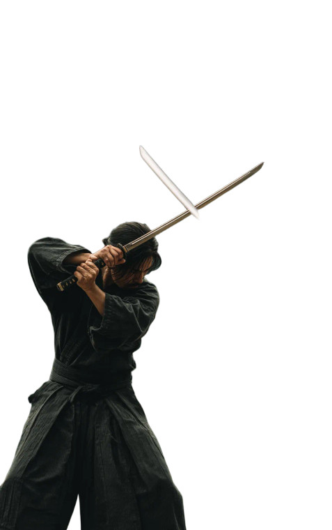 Samurai Sword Clash V2 Vinyl Car Decal Sticker – Waterproof & UV-Resistant 4.586666666666667"