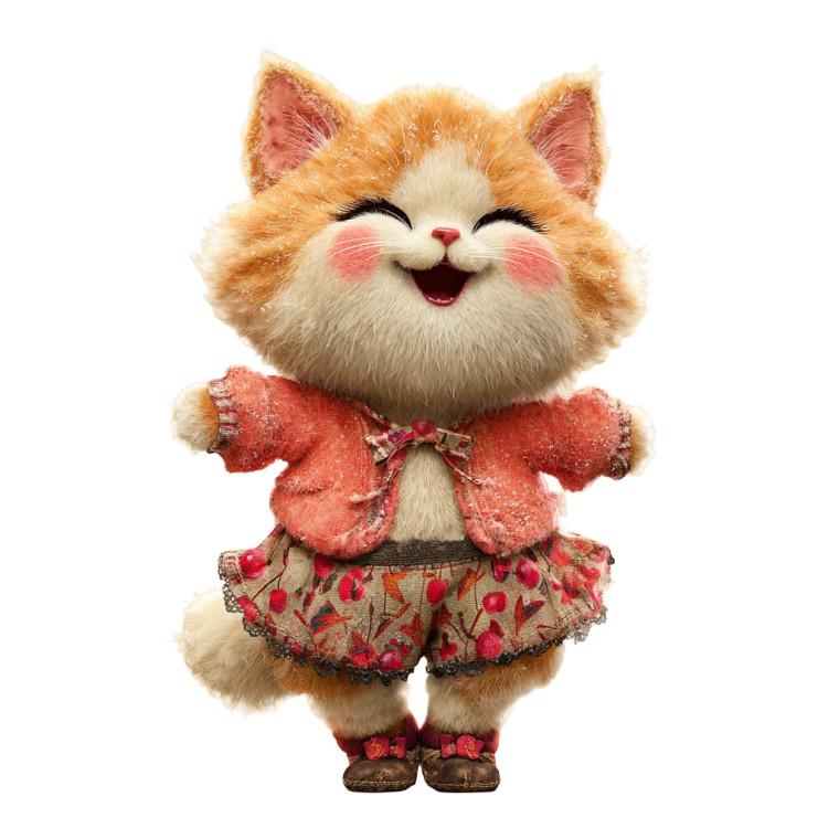 Cherry Cat V2 Vinyl Car Decal Sticker – Waterproof & UV-Resistant 3.4133333333333336"