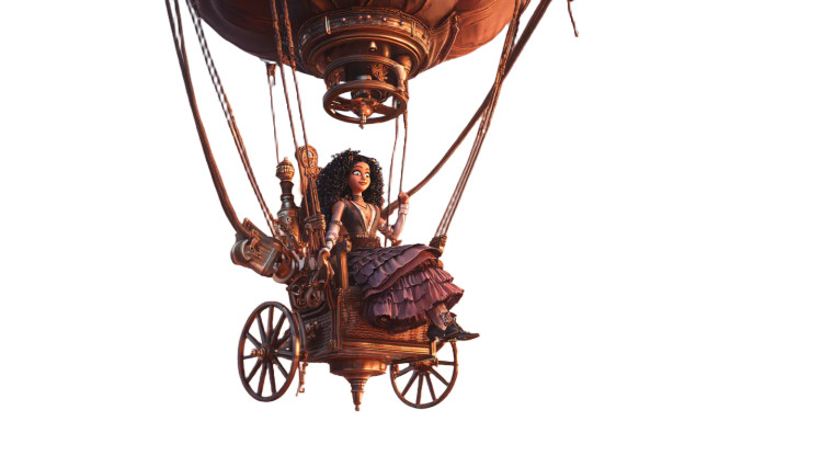 Steampunk Balloon Adventurer Vinyl Car Decal Sticker – Waterproof & UV-Resistant 5.4