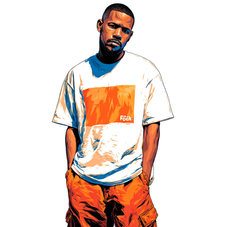 Frank Ocean Vinyl Car Decal Sticker – Waterproof & UV-Resistant 3.4133333333333336"