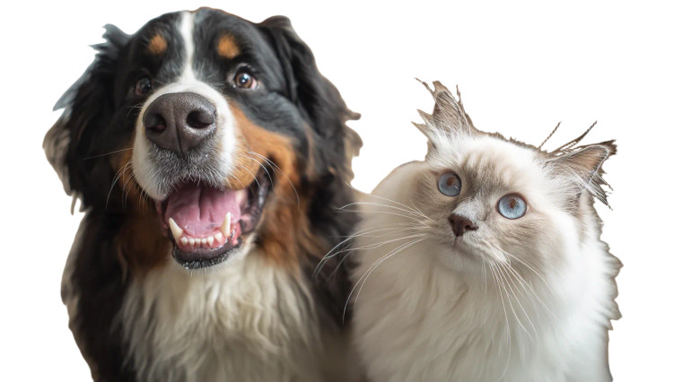 Happy Pets Duo V3 Vinyl Car Decal Sticker – Waterproof & UV-Resistant 2.72"