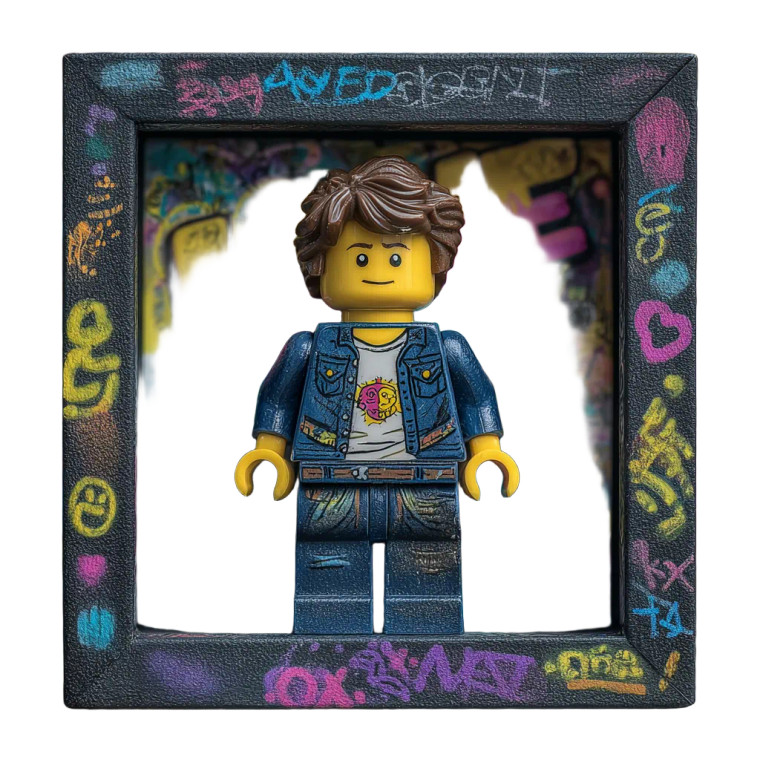 Lego Rocky Shadowbox Vinyl Car Decal Sticker – Waterproof & UV-Resistant 6.826666666666667"