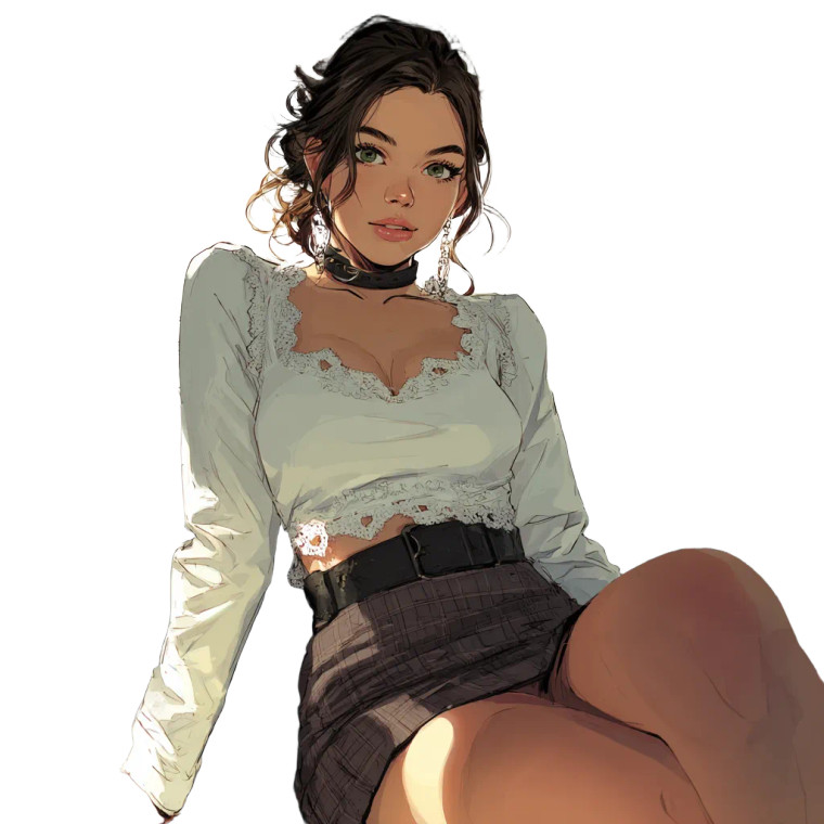 Girl In Car Vinyl Car Decal Sticker – Waterproof & UV-Resistant 6.826666666666667"