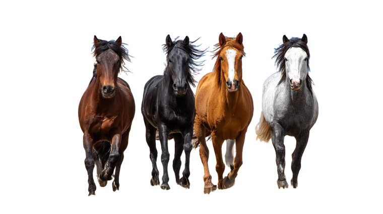 Running Pure Horses Vinyl Car Decal Sticker – Waterproof & UV-Resistant 5.4