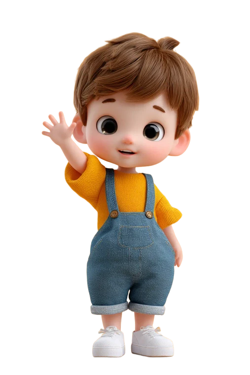 Cute Cartoon Boy V27 Vinyl Car Decal Sticker – Waterproof & UV-Resistant 4.4