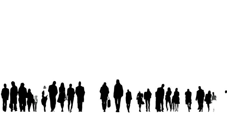 Silhouette People Vinyl Car Decal Sticker – Waterproof & UV-Resistant 5.4