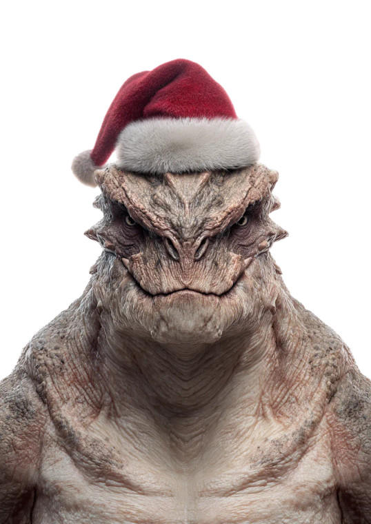 Monster Santa Vinyl Car Decal Sticker – Waterproof & UV-Resistant 8.746666666666666"