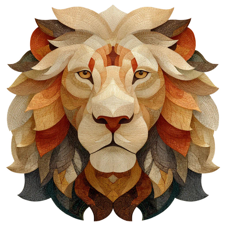 Lion Head Design Vinyl Car Decal Sticker – Waterproof & UV-Resistant 3.4133333333333336"