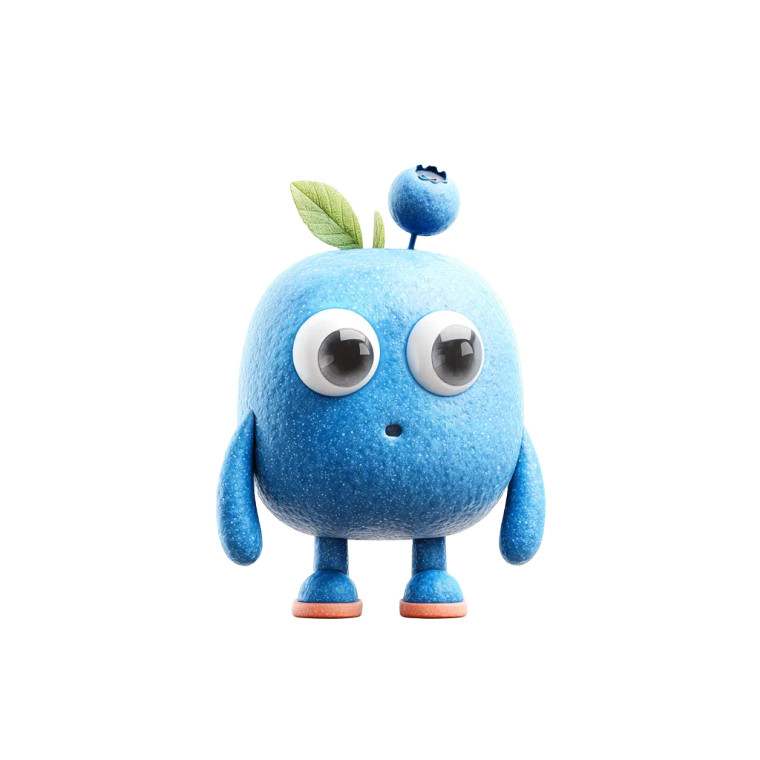 Blueberry Icon Vinyl Car Decal Sticker – Waterproof & UV-Resistant 3.4133333333333336"