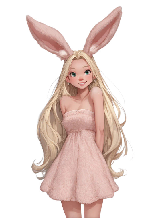 Bunny Girl V4 Vinyl Car Decal Sticker – Waterproof & UV-Resistant 4.373333333333333"