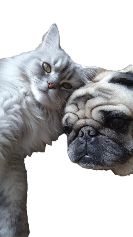 Fluffy Cat Selfie V3 Vinyl Car Decal Sticker – Waterproof & UV-Resistant 9.706666666666667"