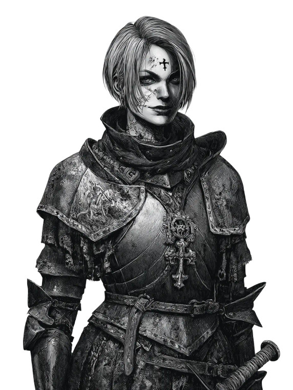 Church Knight Vinyl Car Decal Sticker – Waterproof & UV-Resistant 8.213333333333333"