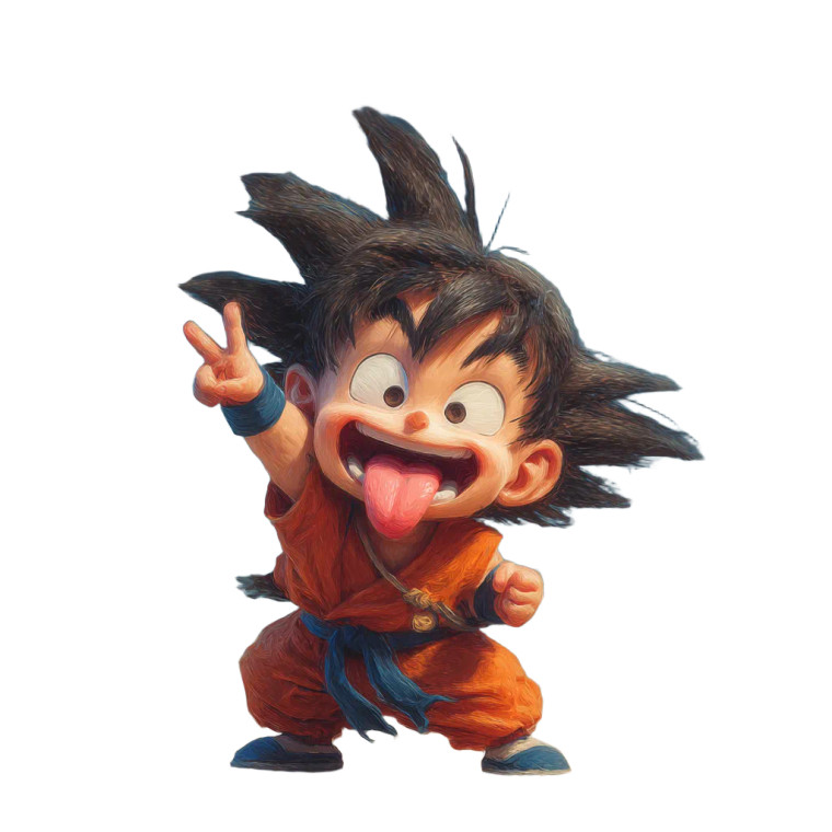 Chibi Dbz Character V3 Vinyl Car Decal Sticker – Waterproof & UV-Resistant 3.4133333333333336"