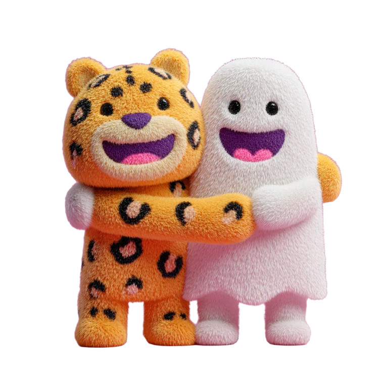 Cute Cartoon Embrace V2 Vinyl Car Decal Sticker – Waterproof & UV-Resistant 3.4133333333333336"