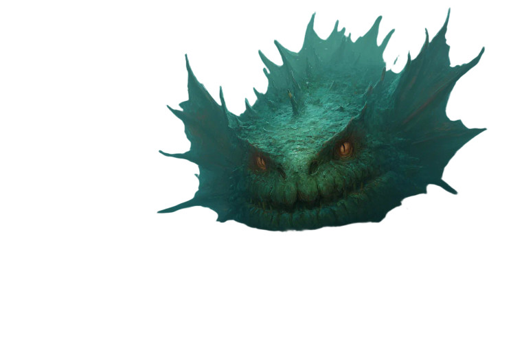 Underwater Dagon Vinyl Car Decal Sticker – Waterproof & UV-Resistant 2.986666666666667"