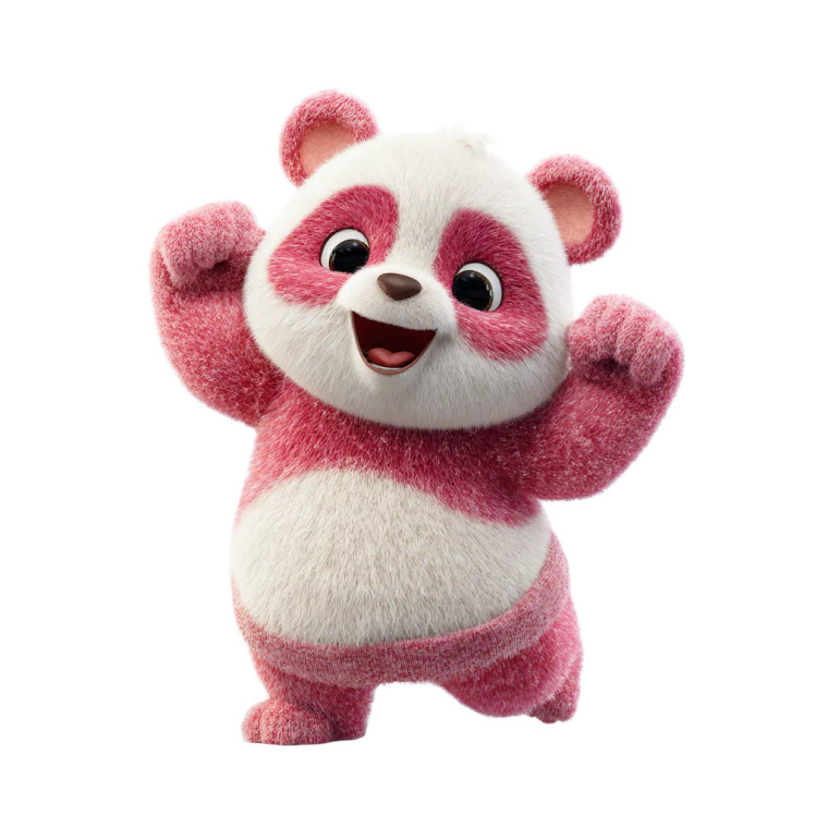 Cute Panda Mascot Vinyl Car Decal Sticker – Waterproof & UV-Resistant 3.4133333333333336"