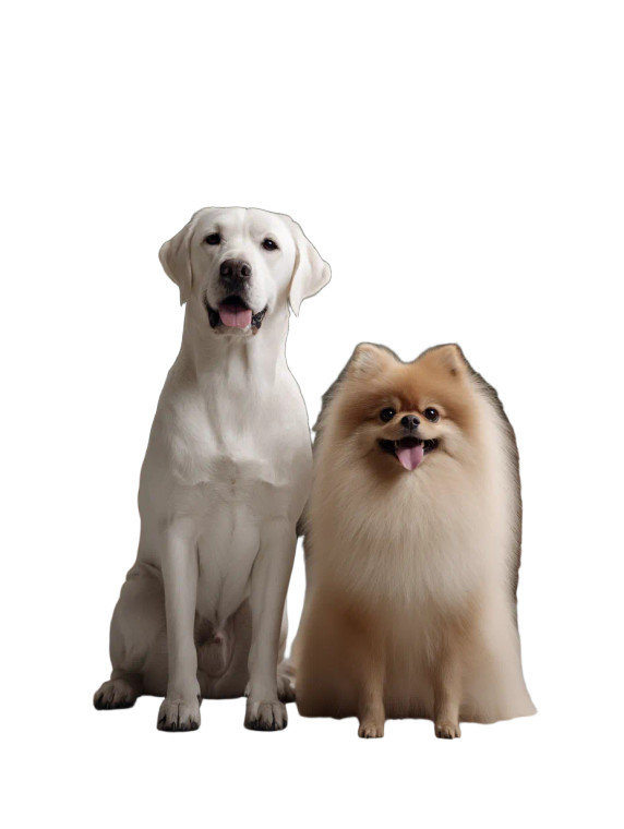 Luxury Canine Duo Vinyl Car Decal Sticker – Waterproof & UV-Resistant 8.213333333333333"