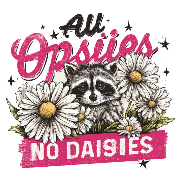 Mischievous Raccoon Tee V2 Vinyl Car Decal Sticker – Waterproof & UV-Resistant 6.826666666666667"