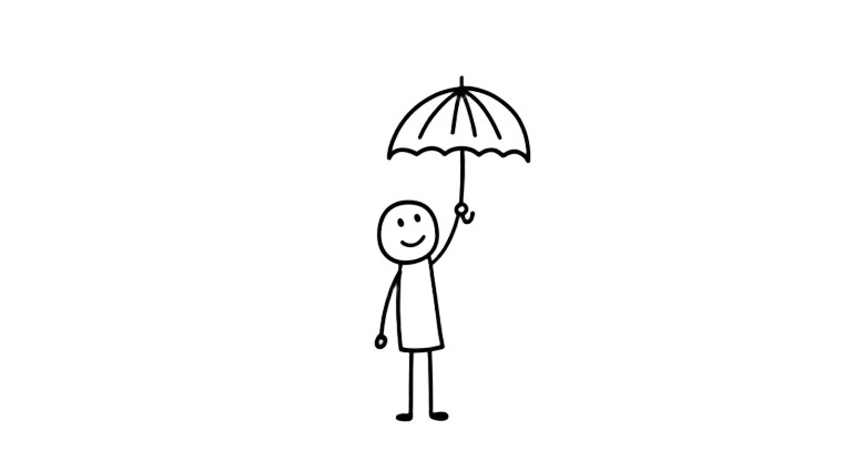 Cheerful Stick Figure V3 Vinyl Car Decal Sticker – Waterproof & UV-Resistant 2.72"