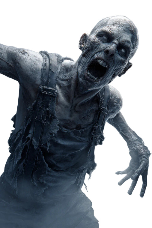 Aggressive Zombie Artist Vinyl Car Decal Sticker – Waterproof & UV-Resistant 4.4