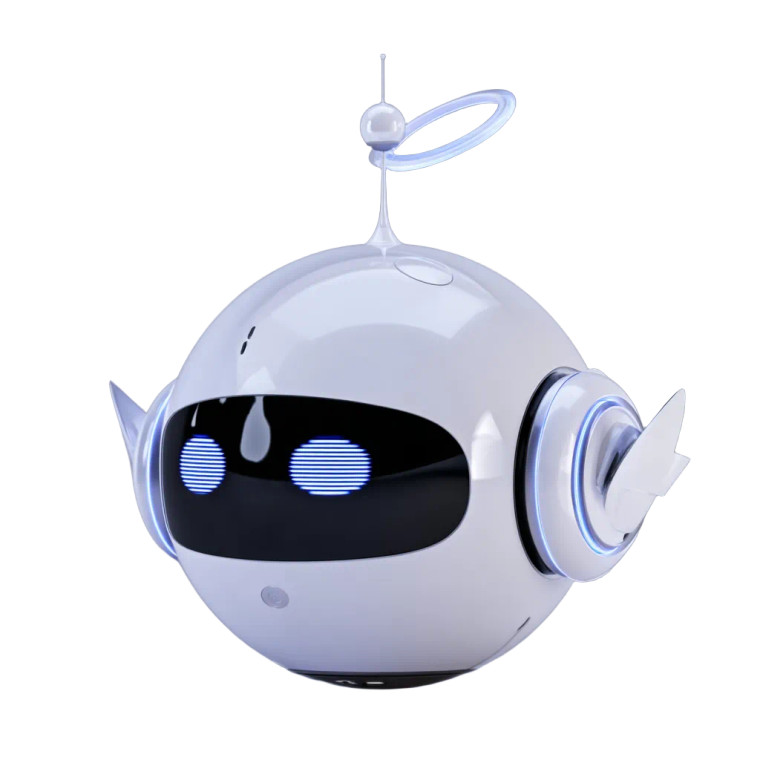 Futuristic Spherical Robot V3 Vinyl Car Decal Sticker – Waterproof & UV-Resistant 6.826666666666667"