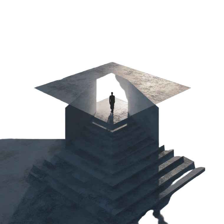 Man At Illusion Vinyl Car Decal Sticker – Waterproof & UV-Resistant 6.826666666666667"