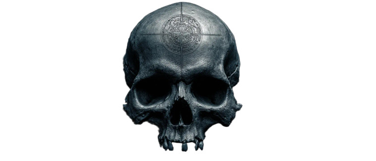 Necromantic Skull Vinyl Car Decal Sticker – Waterproof & UV-Resistant 4.