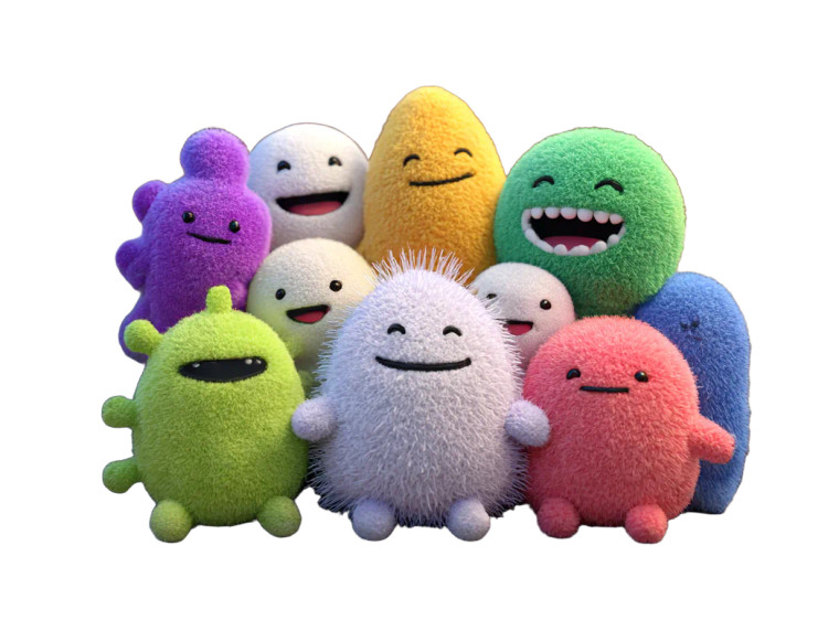 Animated Plushie Conference Vinyl Car Decal Sticker – Waterproof & UV-Resistant 6.1866666666666665"