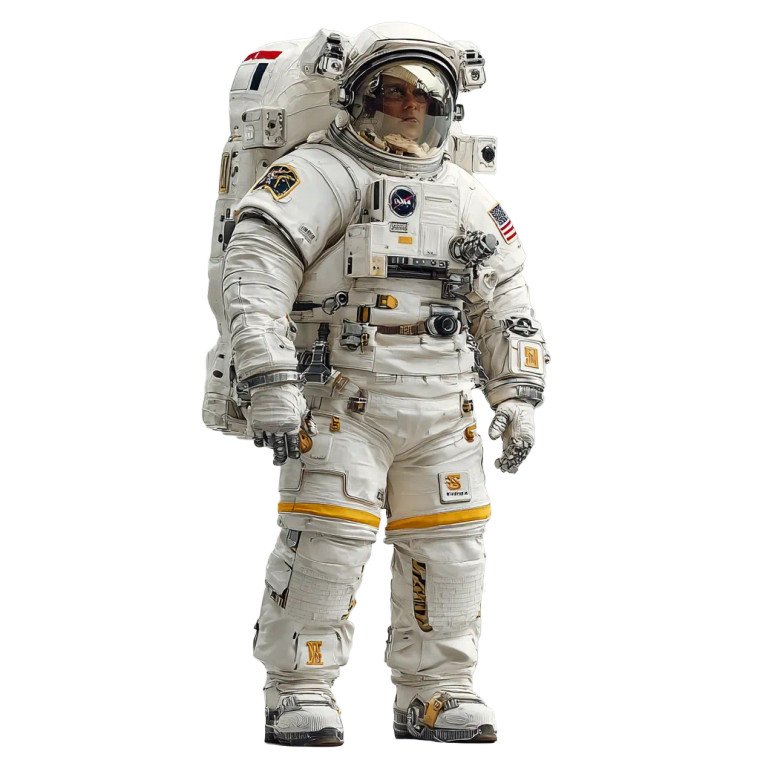 Modern Astronaut Vinyl Car Decal Sticker – Waterproof & UV-Resistant 6.826666666666667"