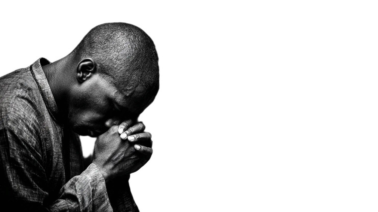 Praying African Father Vinyl Car Decal Sticker – Waterproof & UV-Resistant 5.4