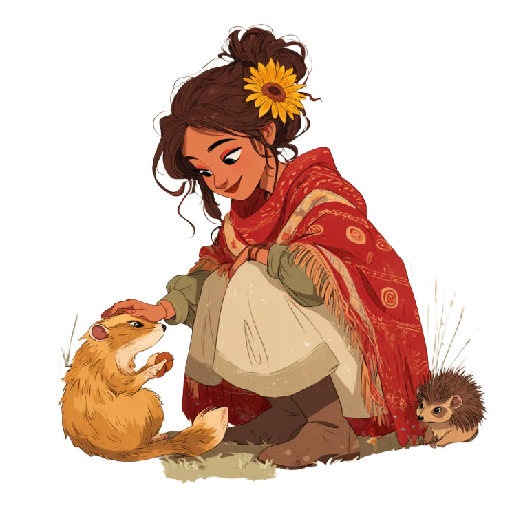 Romani With Weasel Vinyl Car Decal Sticker – Waterproof & UV-Resistant 3.4133333333333336"