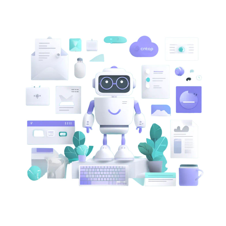 Friendly Ai Robot V8 Vinyl Car Decal Sticker – Waterproof & UV-Resistant 3.4133333333333336"