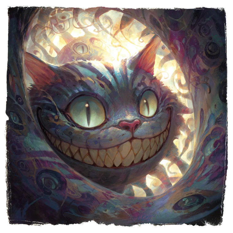 Eldritch Cheshire Cat Vinyl Car Decal Sticker – Waterproof & UV-Resistant 3.4133333333333336"