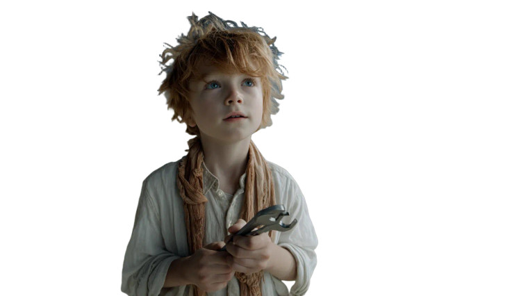 Young Boy With Wrench Vinyl Car Decal Sticker – Waterproof & UV-Resistant 5.4