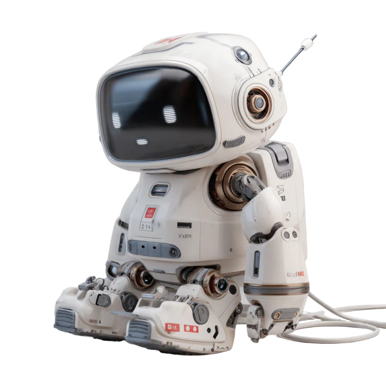 Helper Robot Vinyl Car Decal Sticker – Waterproof & UV-Resistant 6.826666666666667"