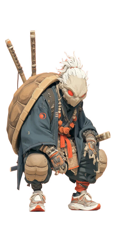 Mythical Ninja Warrior V2 Vinyl Car Decal Sticker – Waterproof & UV-Resistant 5.12"