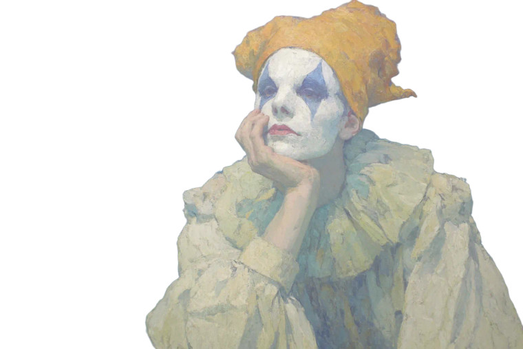 Clown Painting V2 Vinyl Car Decal Sticker – Waterproof & UV-Resistant 2.986666666666667"